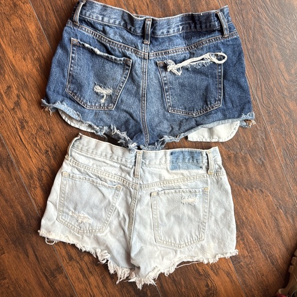 Aeropostale Blue Distressed denim shorts size 6 two pairs total (G4) - Picture 4 of 6
